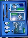 Kit Brackets Roth Autoligado Standard 0,22 - x4 casos + 4 secuencias de arcos+ 2 stop metálico + 1 Gancho bola +1 Explorador + 1 Pinza porta Brackets - Aditek