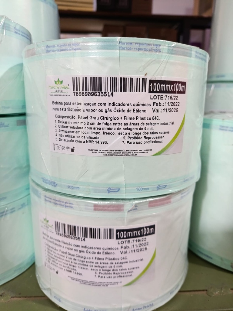 Bobina p/ esterilizacion 10cmx100m (MedSteril)