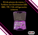 Kit Estudiantil Pieza de mano 1 Turbina + 1 MM + PR + CA refrigeracion externa  (Woson-F) 
