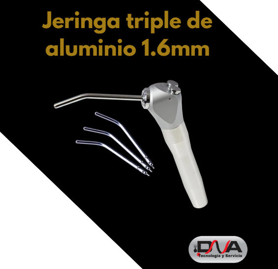 Jeringa triple de aluminio 1.6mm (Foshan)