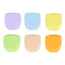Caja para placas/ortodoncia/dentadura, x 1 Unidad - de colores  - Cotisen