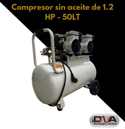 Compresor sin aceite de 1.2 HP - 50LT - Toyomaq