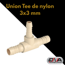 Union Tee de nylon 3x3 mm (Foshan)