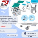 Kit Brackets Damon  Autoligado Standard 0,22 - x2 casos + stop estético + stop metálico + Explorador + Brackets demostrativo - Aditek