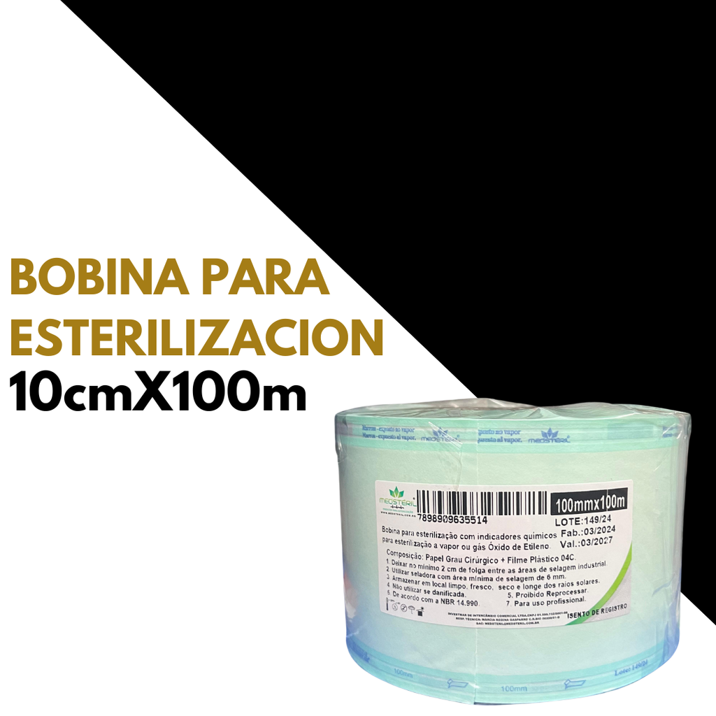 Bobina p/ esterilizacion 10cmx100m (MedSteril)