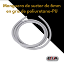 Manguera de suctor de 6mm en gris de poliuretano-PU