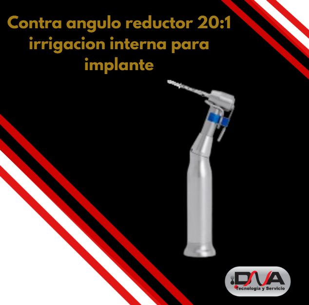 Contra Angulo reductor 20:1 irrigación interna para implante (Woson-F)
