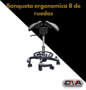 Banqueta ergonomica de 8 ruedas (Woson) 