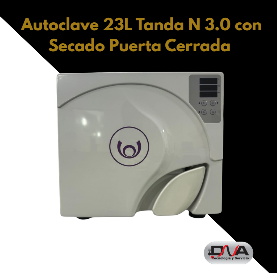 Autoclave 23L Tanda N 3.0 con Secado Puerta Cerrada - unica con 3 Fases de desaireación  (Woson)