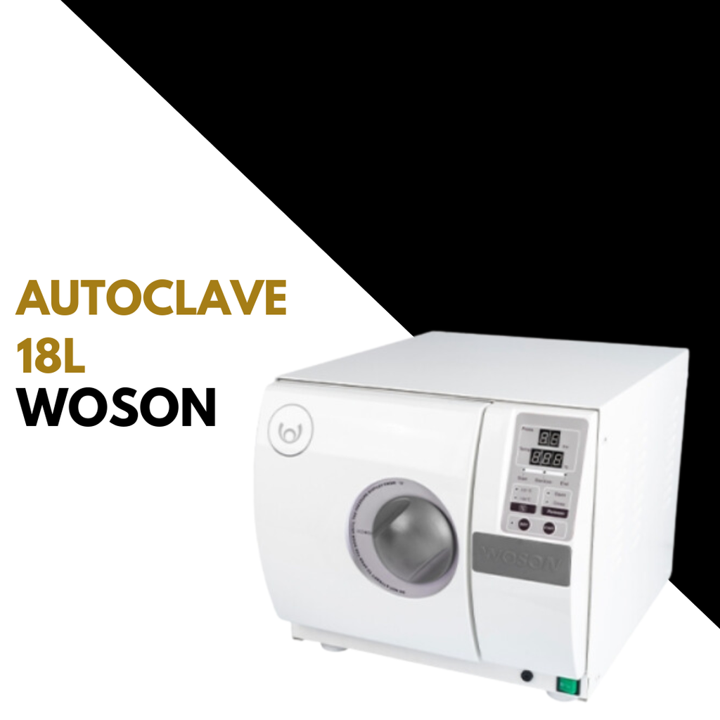 Autoclave 18L- Tanda N- Secado Puerta Cerrada - 3 Fases de Desaireación - Cuba Acero 10 años de Garantía  (Woson)