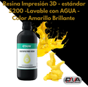 Resina Impresión 3D - estándar S200 -Lavable con AGUA - Color Amarillo Brillante -Impresiones Generales - (ESUN)
