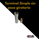  Terminal simple sin paso giratorio 