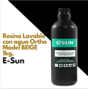 Resina Impresion 3D - Lavable con agua - Ortho Model - BEIGE 1Litro. - Esun 