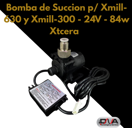 Bomba de Succion p/ Xmill-630 y Xmill-300 - 24V - Xtcera