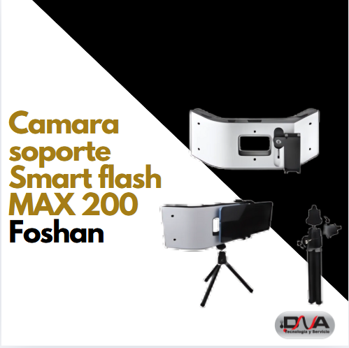 Camara Smart flash MAX 200 con soporte 3 LED regulables 12 Meses de Garantia (Foshan)  (copia)