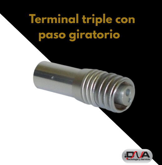 Terminal triple con paso giratorio mod Dabi - Kastec