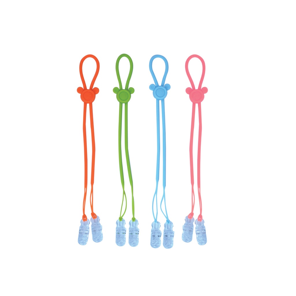 Cadena para babero de silicona - Con forma de osos - x 1 Unidad - (Cotisen)