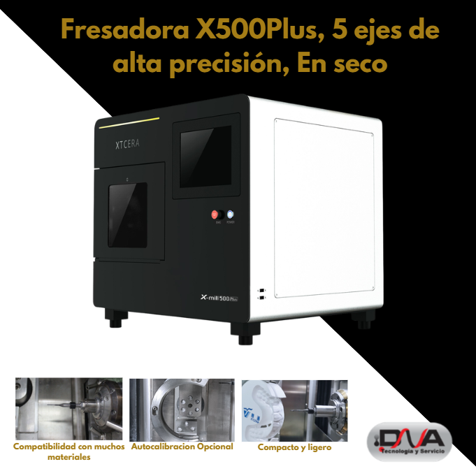 FRESADORA EN SECO  X500Plus, 5 ejes de alta precisión (XTCERA)  