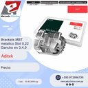Brackets MBT metálico - Vector -Slot 022 c/ gancho 3,4,5 - Aditek