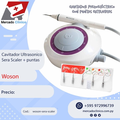 [woson-sera-scaler] Cavitador piezoeléctrico Ultrasónico SERA SCALER - WOSON