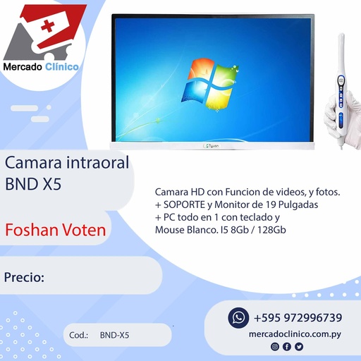 [BND-X5] Cámara Intraoral BND X5 - Foshan Voten