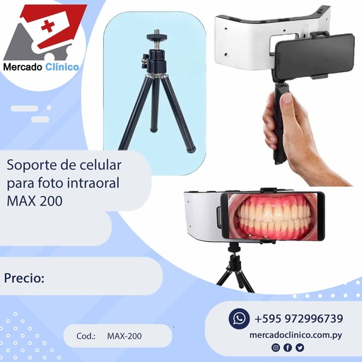 Soporte para celular, para fotografías intraorales - Max 200