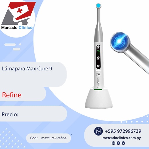 [maxcure9-refine] Lámpara Max Cure 9 -1 seg- Refine