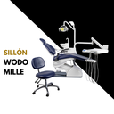 Sillon Woson mod - Mille - 2 Suctor con lleve paso cuerpo Aluminio Pulido - Mocho Premiun Reflector Bi Color - Bacha Ceramica y picos metalicos.