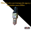 Filtro de aire con trampa de agua y regulador para sillón (Fosha)