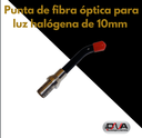 Punta de fibra óptica para luz halógena de 10mm con goma  