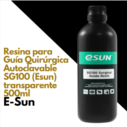 [SG100] Resina para Guía Quirúrgica Autoclavable SG100 (Esun) transparente 500ml (copia)