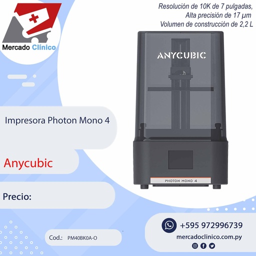 [PM4U0BK0A-O] Impresora Photon Mono 4 Ultra - Anycubic