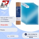 Película FEP 7.1inch  x 5 unidades - Desmoldables - Anycubic