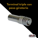 Terminal triple con paso giratorio - Kastec