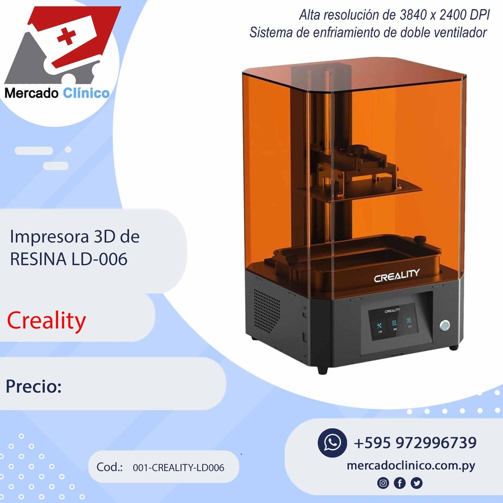 Impresora 3D de RESINA - LD-006 - Creality