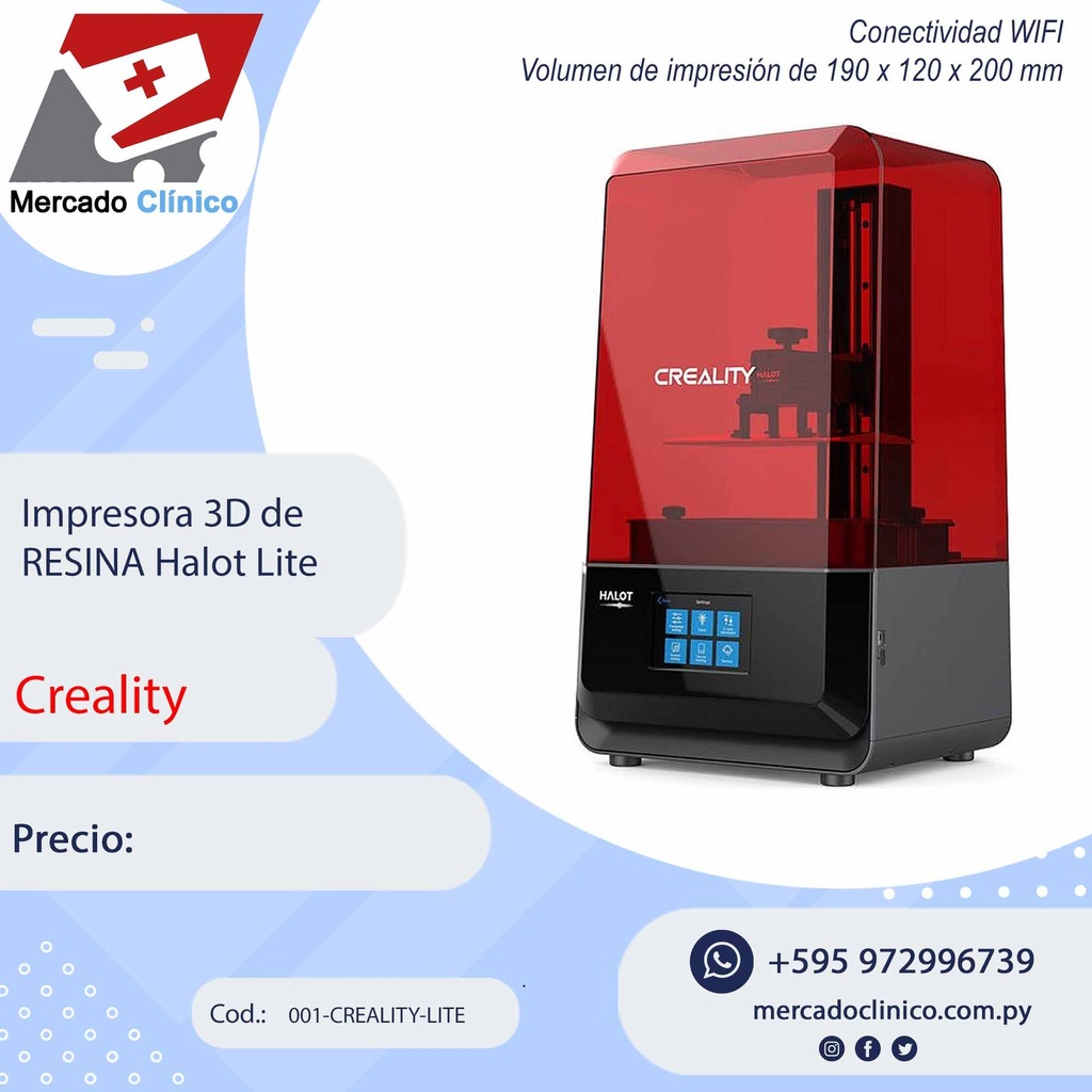 Impresora 3D de RESINA - Halot Lite - Creality